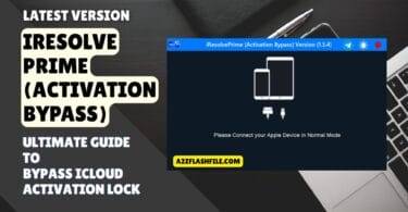 Iresolveprime activation bypass version software interface prompting the user to connect an apple device in normal mode.
